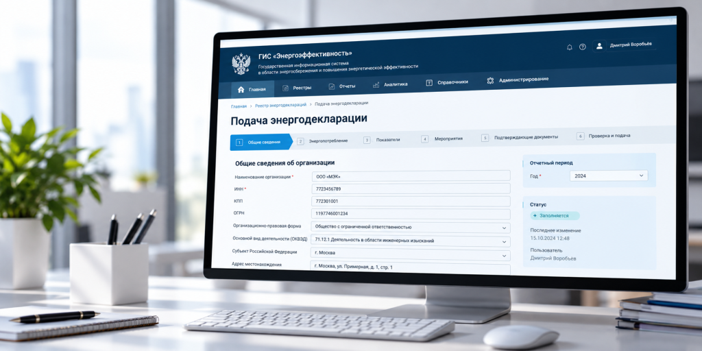 Интерфейс ГИС «Энергоэффективность»